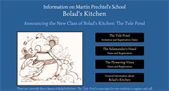 Desktop Screenshot of boladskitchen.com